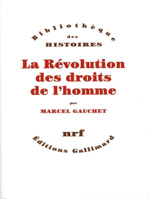 cover image of La Révolution des droits de l'homme